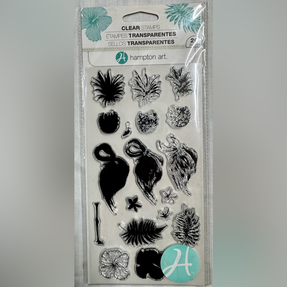 Hampton Art Tropical Flamingo Layering Clear Stamps
